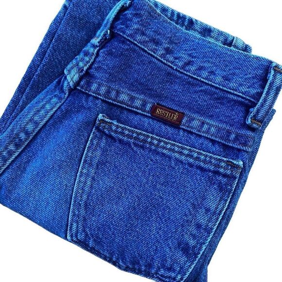 Vintage Rustler Blue Jeans - Picture 5 of 6